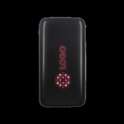 Внешний аккумулятор с подсветкой Bplanner Power 4 ST, 8000 mAh, черный с красным