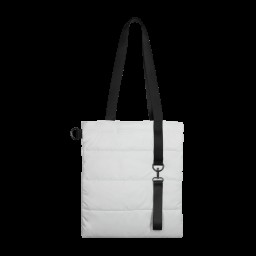 Шоппер Superbag Bubble, с кнопкой, белый с черным