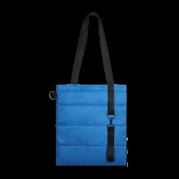 Шоппер Superbag Bubble, с кнопкой, голубой с черным