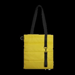 Шоппер Superbag Bubble, с кнопкой, жёлтый с чёрным