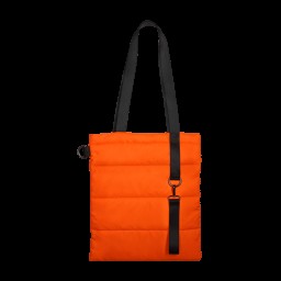 Шоппер Superbag Bubble, с кнопкой, оранжевый с чёрным