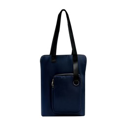 Шоппер Superbag Pocket, темно-синий с чёрным